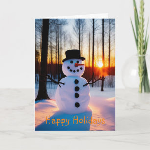 Holiday Snowman Card