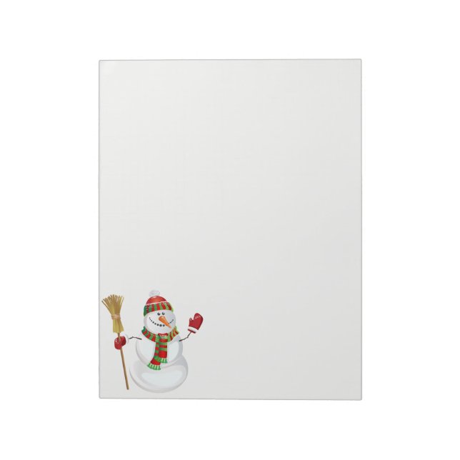 Holiday Snowman Notepad (Rotated)