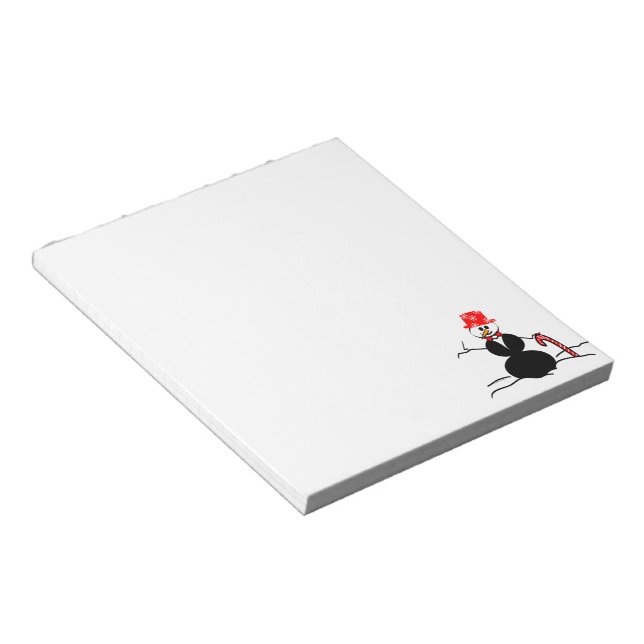 Holiday Snowman Notepad (Angled)