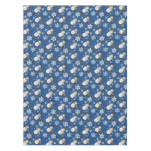 Holiday Snowman Snowflake Blue