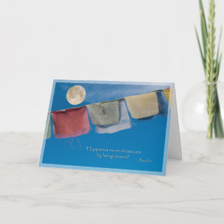 Holiday Solstice Tibetan Prayer Flags Card