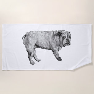 Holiday Spa Bulldog Towel