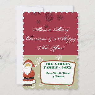 Holiday Sparkle Frozen Snowflakes Snow Winter Card