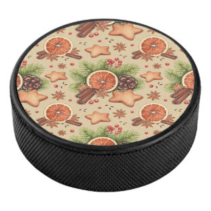 Holiday Spice Hockey Puck