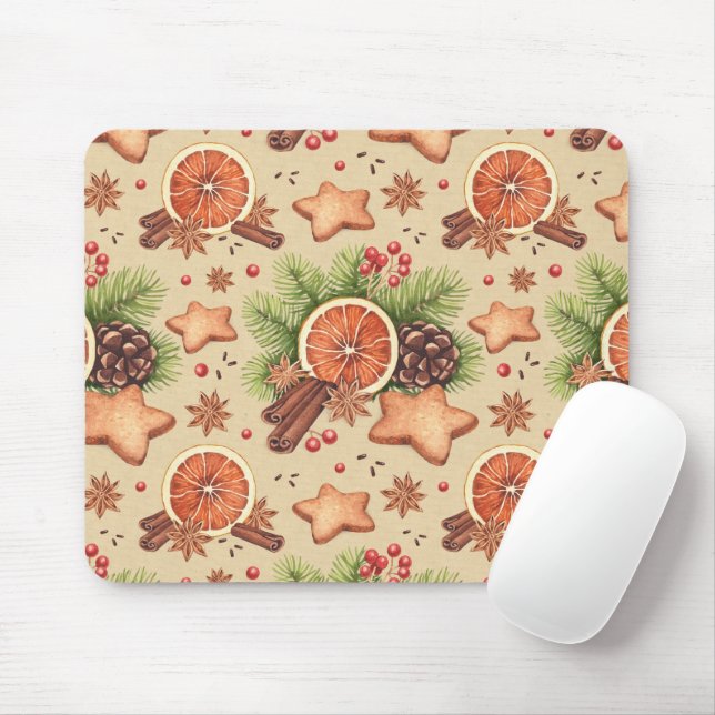 Holiday Spice Mouse Pad (With Mouse)