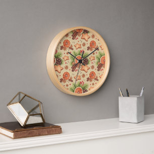 Holiday Spice Wall Clock