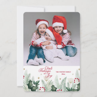 Holiday Spirit Photo Greeting Card