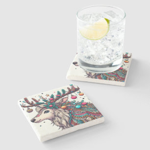 Holiday Spirit Stone Coaster