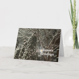 Holiday spirit thank you card