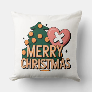 Holiday Spirit Throw Pillow Throw Pillow