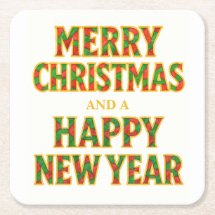 Holiday Square Paper Coaster