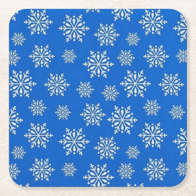 Holiday Square Paper Coaster (Front)