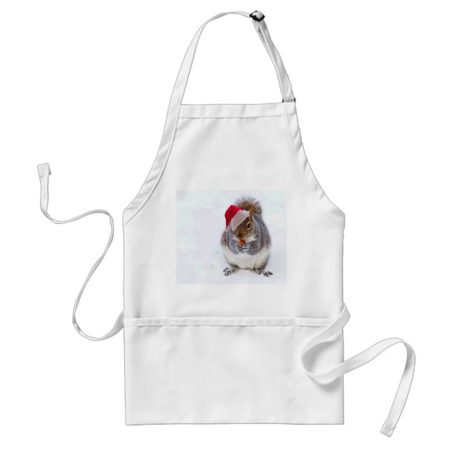 Holiday Squirrel Standard Apron (Front)