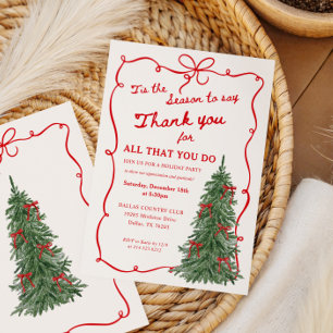 Holiday Staff Appreciation Christmas Party Invitation