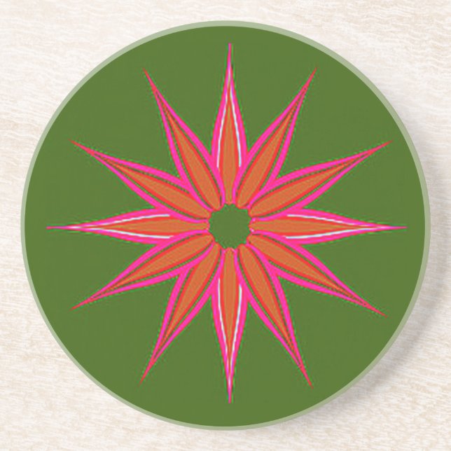 Holiday Star Vintage Coaster (Front)