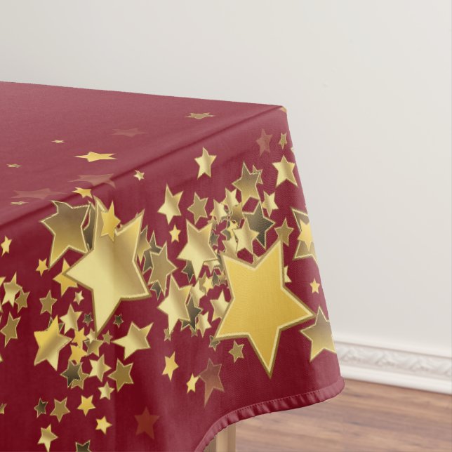 Holiday Stars Tablecloth "60x84" (In Situ)