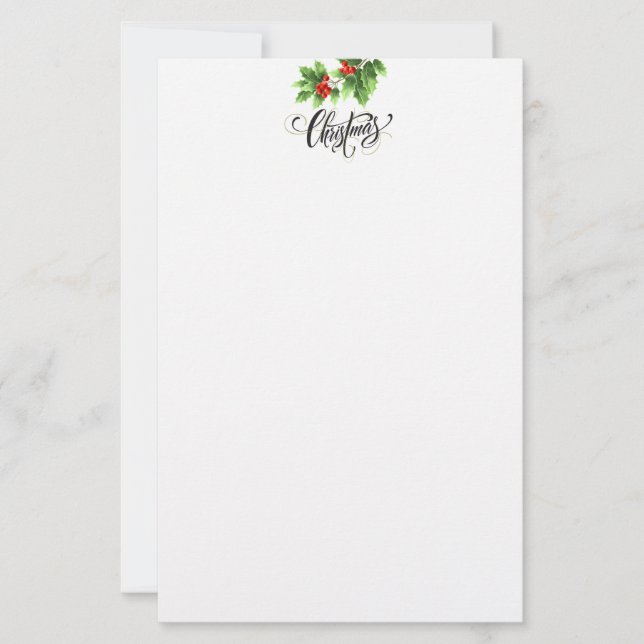 Holiday Stationery Paper (Front)