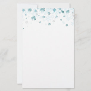 Holiday Stationery Paper-Snowflakes