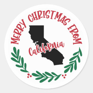 Holiday Sticker from California