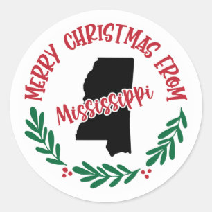 Holiday Sticker from Mississippi