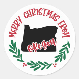 Holiday Sticker from Oregon