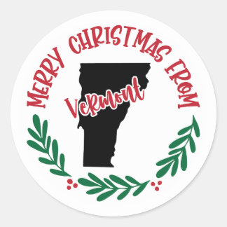 Holiday Sticker from Vermont