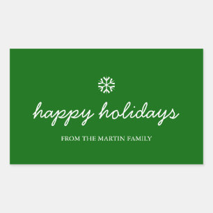 Holiday Sticker - happy holidays