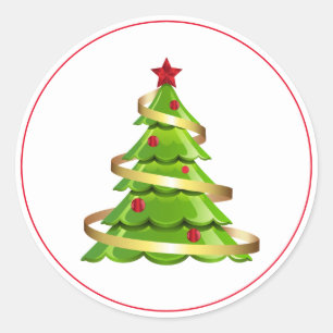 Holiday Stickers Christmas Tree