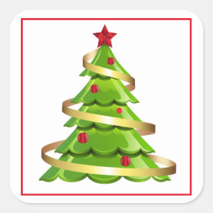 Holiday Stickers Christmas Tree
