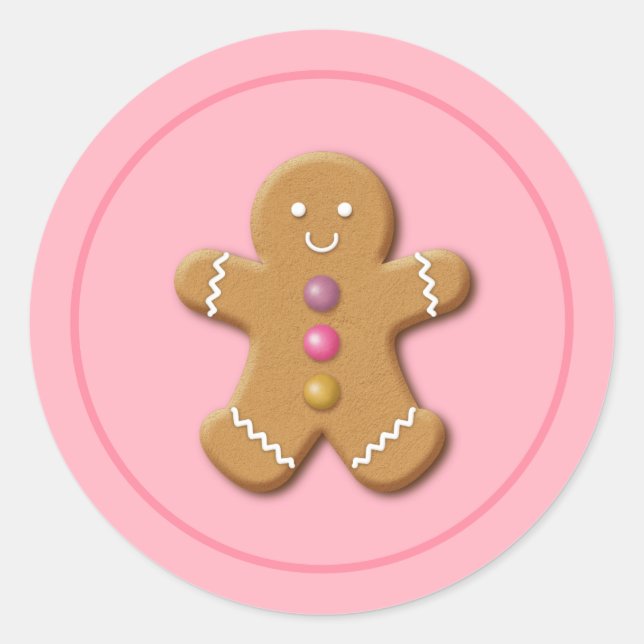 Holiday Stickers Gingerbread Man (Front)