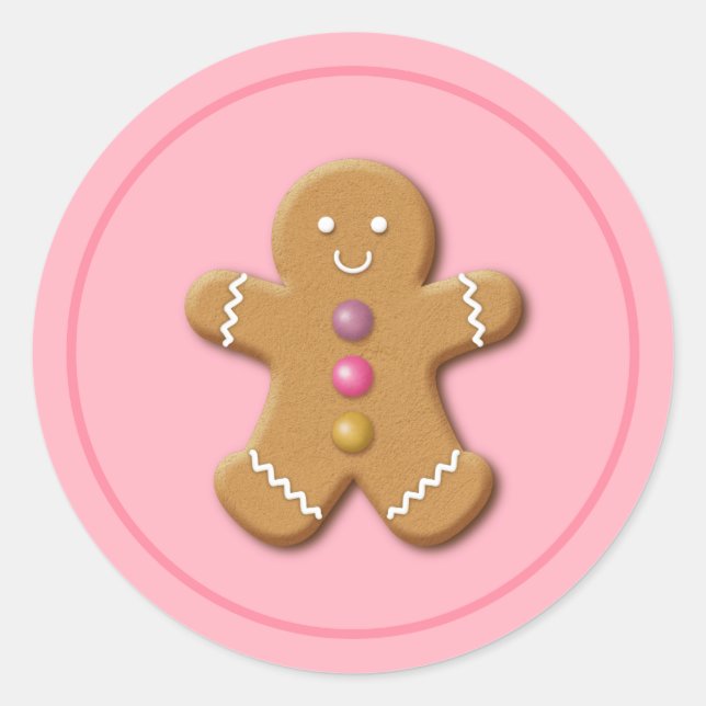 Holiday Stickers Gingerbread Man (Front)