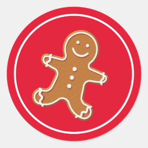 Holiday Stickers Gingerbread Man