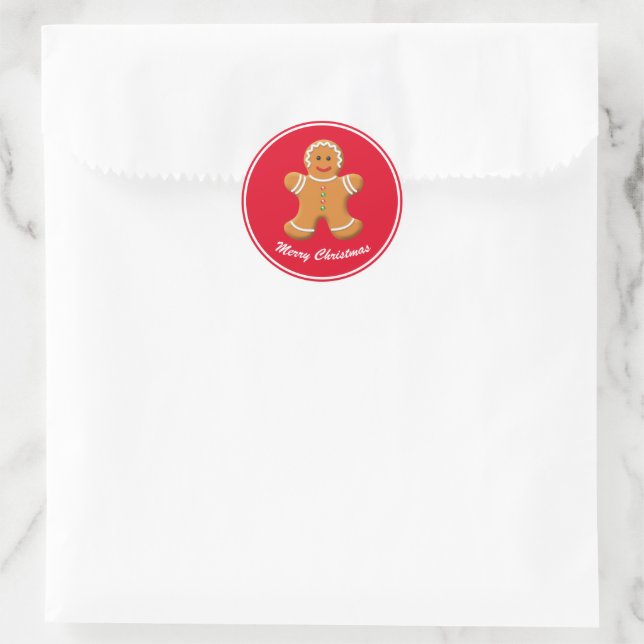 Holiday Stickers Gingerbread Person (Bag)