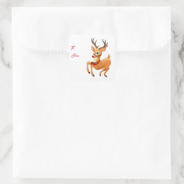 Holiday Stickers Rudolph (Bag)