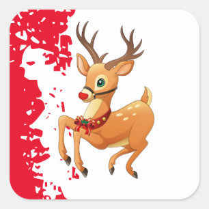 Holiday Stickers Rudolph