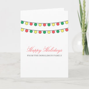 Holiday String of Lights Greeting Card