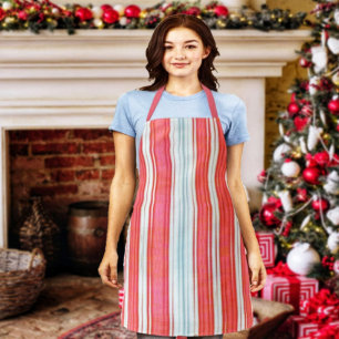 Holiday Stripes Apron