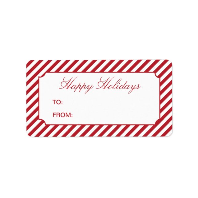 HOLIDAY STRIPES | GIFT TAGS (Front)