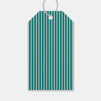 Holiday Stripes Refined | Winter Teal Gift Tags