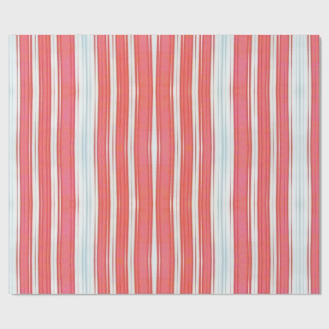 Holiday Stripes Wrapping Paper (Flat)