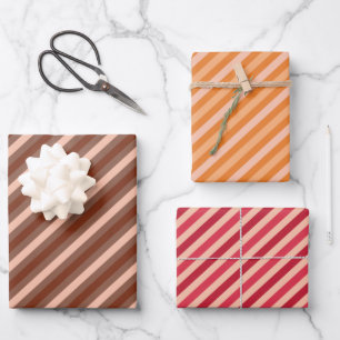 Holiday Stripes Wrapping Paper Sheet