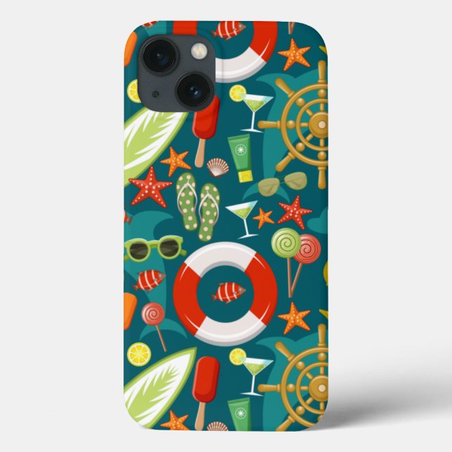 Holiday summer party beach pattern   Case-Mate iPhone case (Back)
