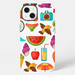 Holiday summer party beach pattern cute iPhone 13 case