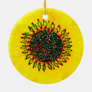 Holiday Sunflower Christmas Ornament