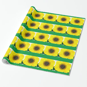 Holiday Sunflower Wrapping Paper