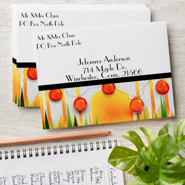 HOLIDAY SUNSHINE WITHIN THE PINES :) ENVELOPE (Stacked)