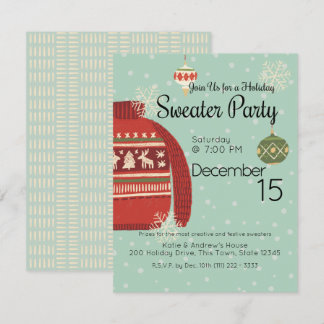 Holiday Sweater Party Invitation