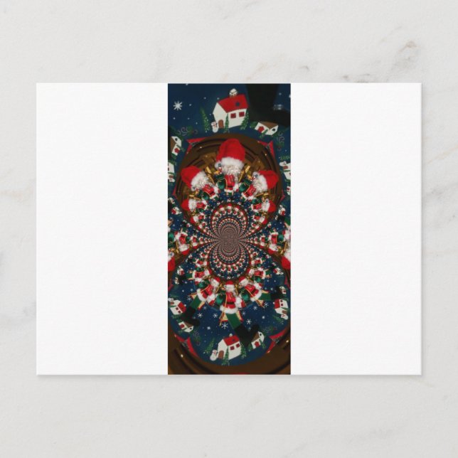 Holiday Swirls: Retro Christmas Art Stationery Set (Front)
