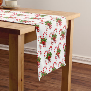 Holiday Table Runner-Candy Cane Medium Table Runner