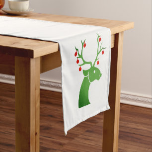 Holiday Table Runner-Deer Short Table Runner